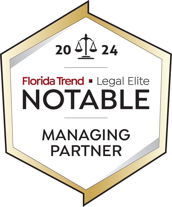 2024 Florida Trend Legal Elite Notable Managing Partner